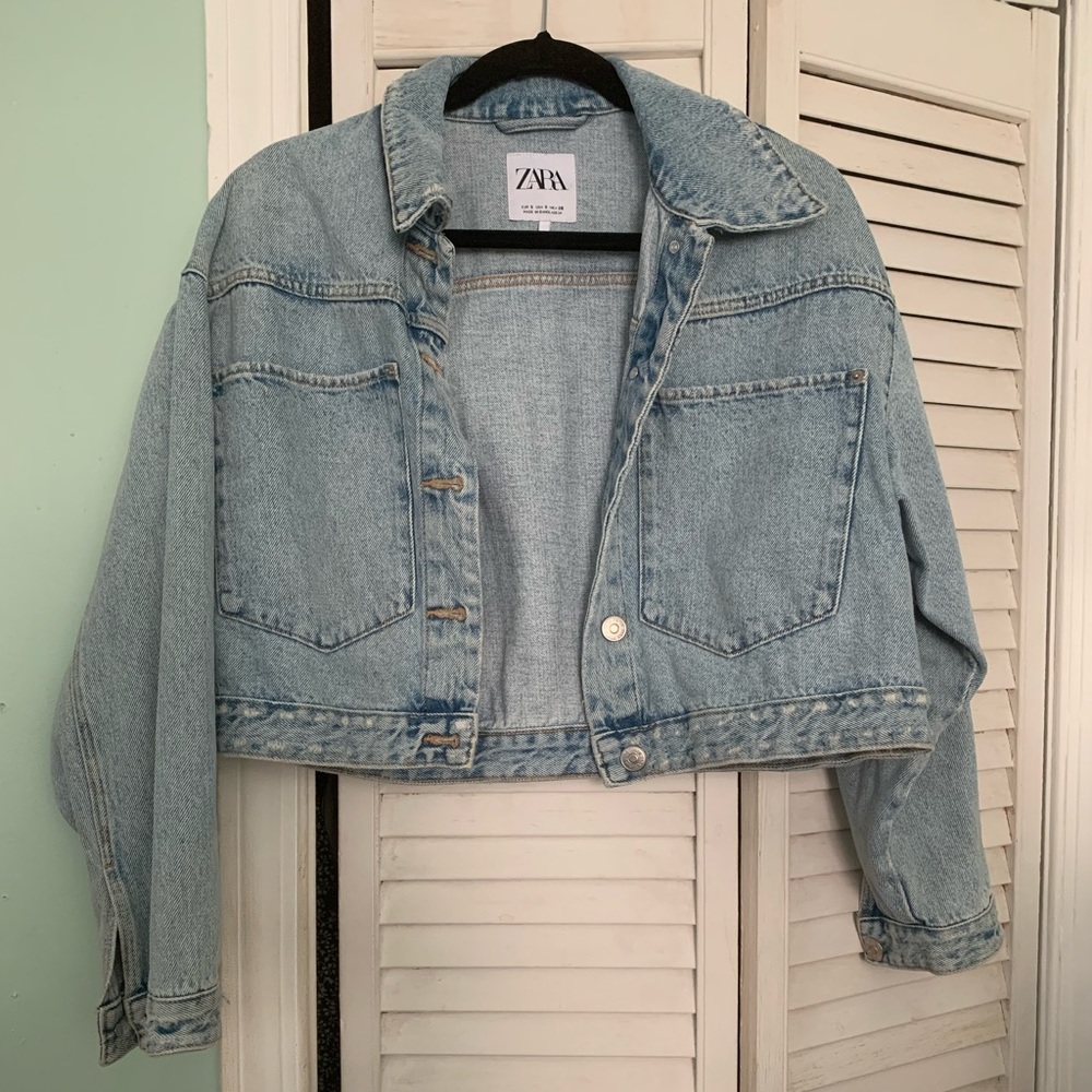 Cropped ZARA jean jacket
